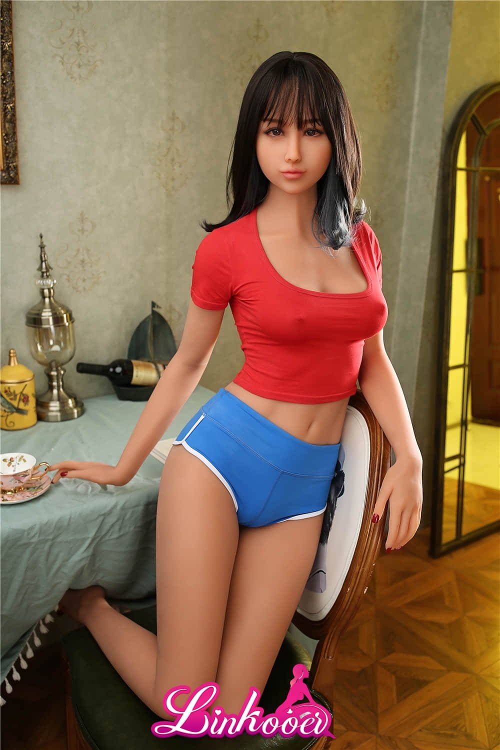 168cm Slender Japanese Sexy Girl Love Doll D Cup+Free 2nd Head