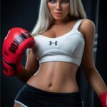 164cm Sexy Boxing Girl European Silicone Love Doll+Free 2nd Head