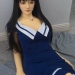 Liang 158cm Oval Face Asian Quiet Schoolgirl Love Doll+Free 2nd Head