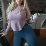 Cherry 165cm Fit Body Blonde Silicone Real Doll+Free 2nd Head